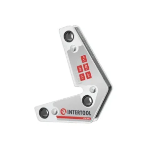 Кутник магнітний для зварювання, 15°, 60°, 90°, 120°, 11 кг, 75×85 мм INTERTOOL (MW-0007) UA