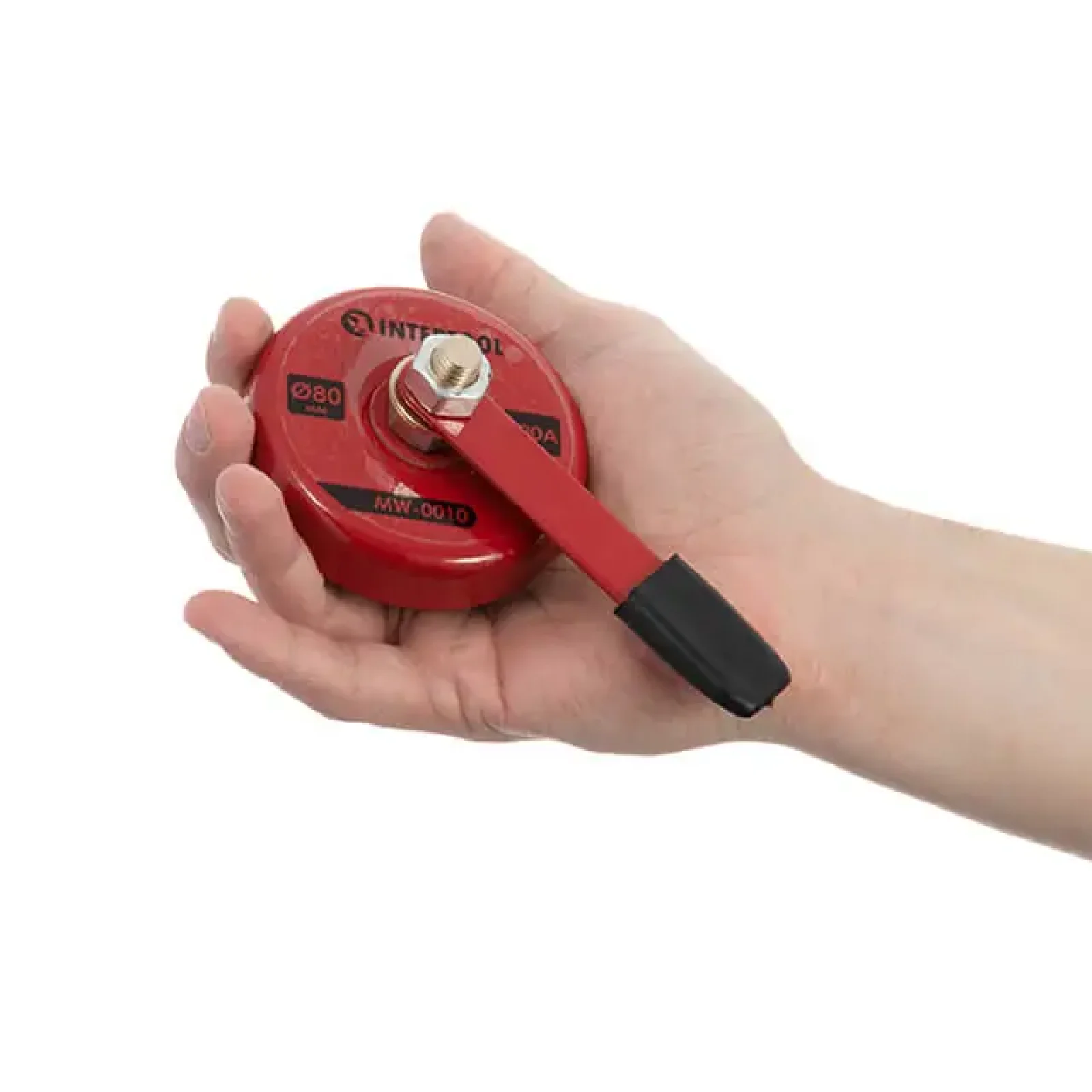 Контакт магнітний з рукояткою, Ø 80 мм, 500 А INTERTOOL (MW-0010) UA