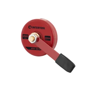 Контакт магнітний з рукояткою, Ø 80 мм, 500 А INTERTOOL (MW-0010) UA