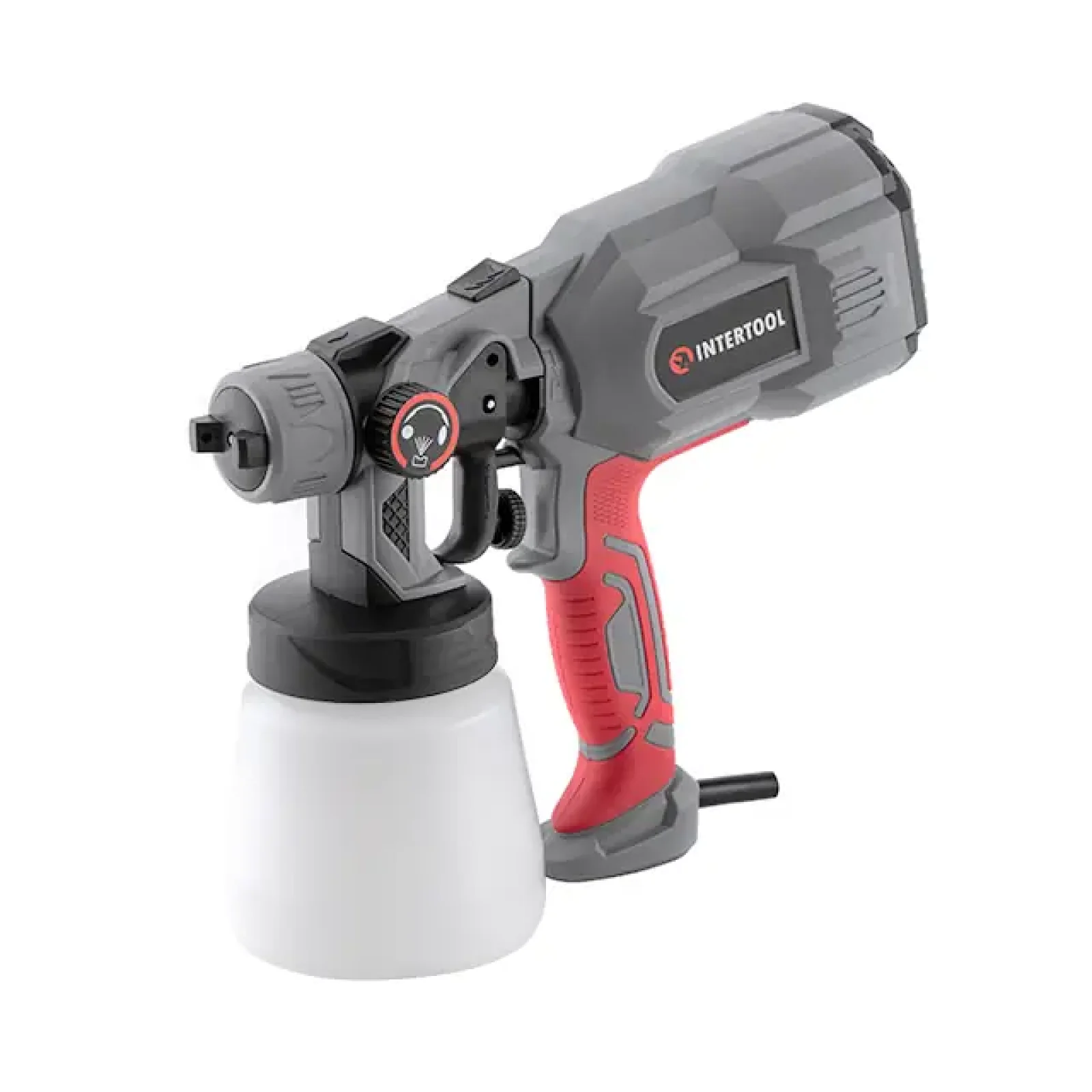 Фарбопульт електричний HVLP, 0,55 кВт, 400 мл/хв, форсунка 1,8 мм, бачок 800 мл INTERTOOL (DT-5055) UA