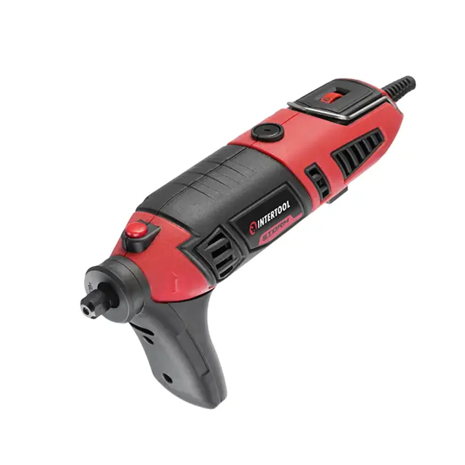 Шліфмашина пряма (гравер) 170 Вт, 8000-35000 об/хв, 120 од., кейс, стійка, гнучкий вал, насадка для фрезерування INTERTOOL (WT-0516) UA