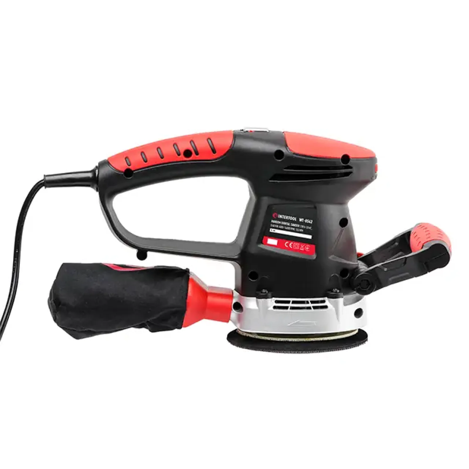 Шліфмашина ексцентрикова, 0,48 кВт, 4000-14000 об/хв, 125 мм, хід ексцентрика 2,3 мм, STORM INTERTOOL (WT-0542) UA