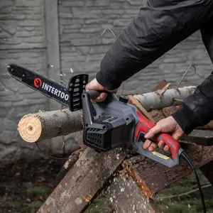 Пила ланцюгова електрична 1,6 кВт, шина 40 см, 11,2 м/с, боковий двигун INTERTOOL (DT-2200) UA
