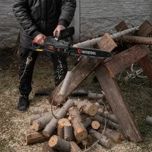 Пила ланцюгова електрична, 2,4 кВт, шина 40 см, 13 м/с, прямий двигун, плавний старт, STORM INTERTOOL (WT-2204) UA