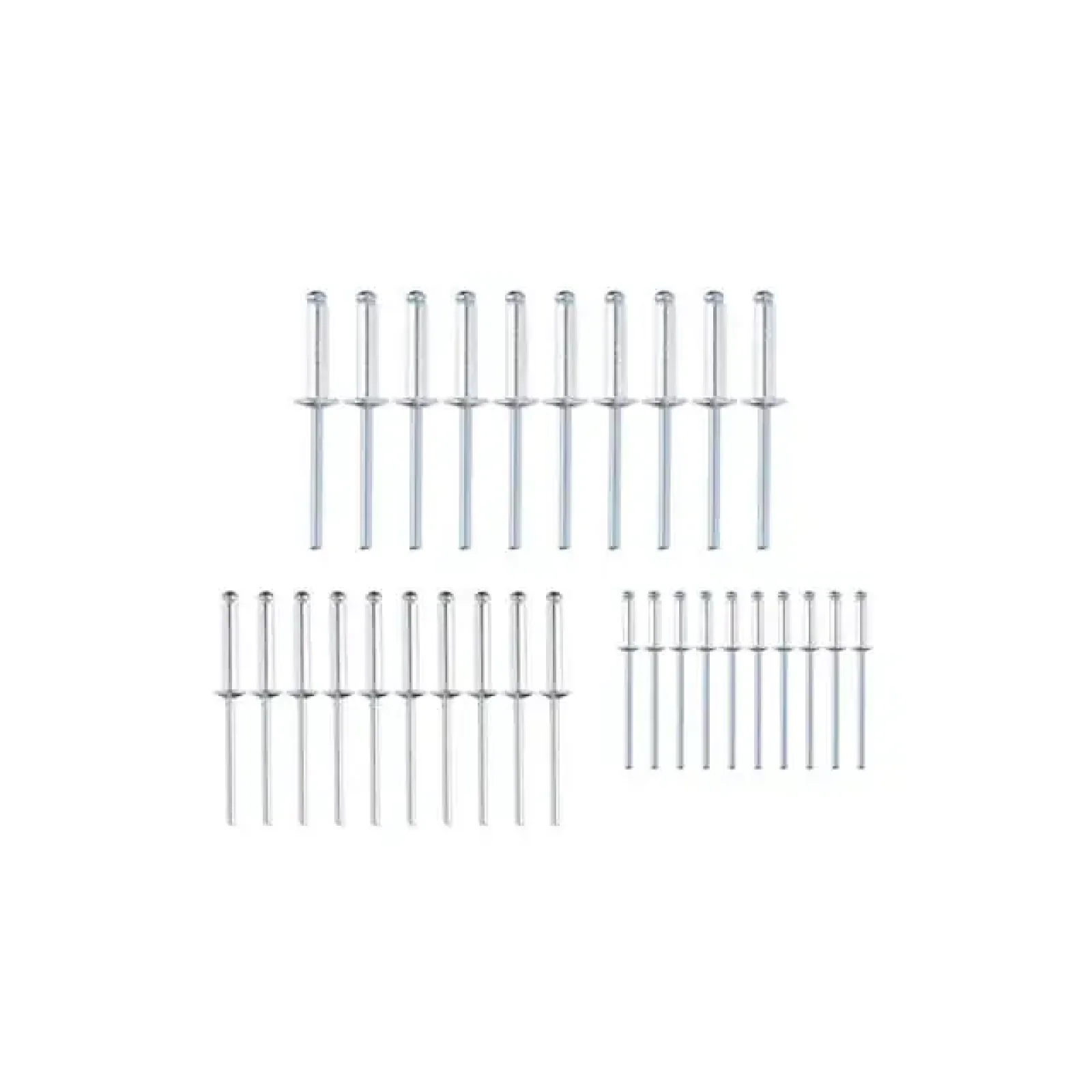 Пістолет заклепувальний, пневматичний, 3,2-4-4,8 мм, до 6 атм, 720 Нм, 10 л/хв, набір аксесуарів, кейс INTERTOOL (PT-1304) UA