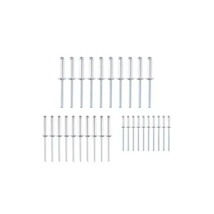 Пістолет заклепувальний, пневматичний, 3,2-4-4,8 мм, до 6 атм, 720 Нм, 10 л/хв, набір аксесуарів, кейс INTERTOOL (PT-1304) UA