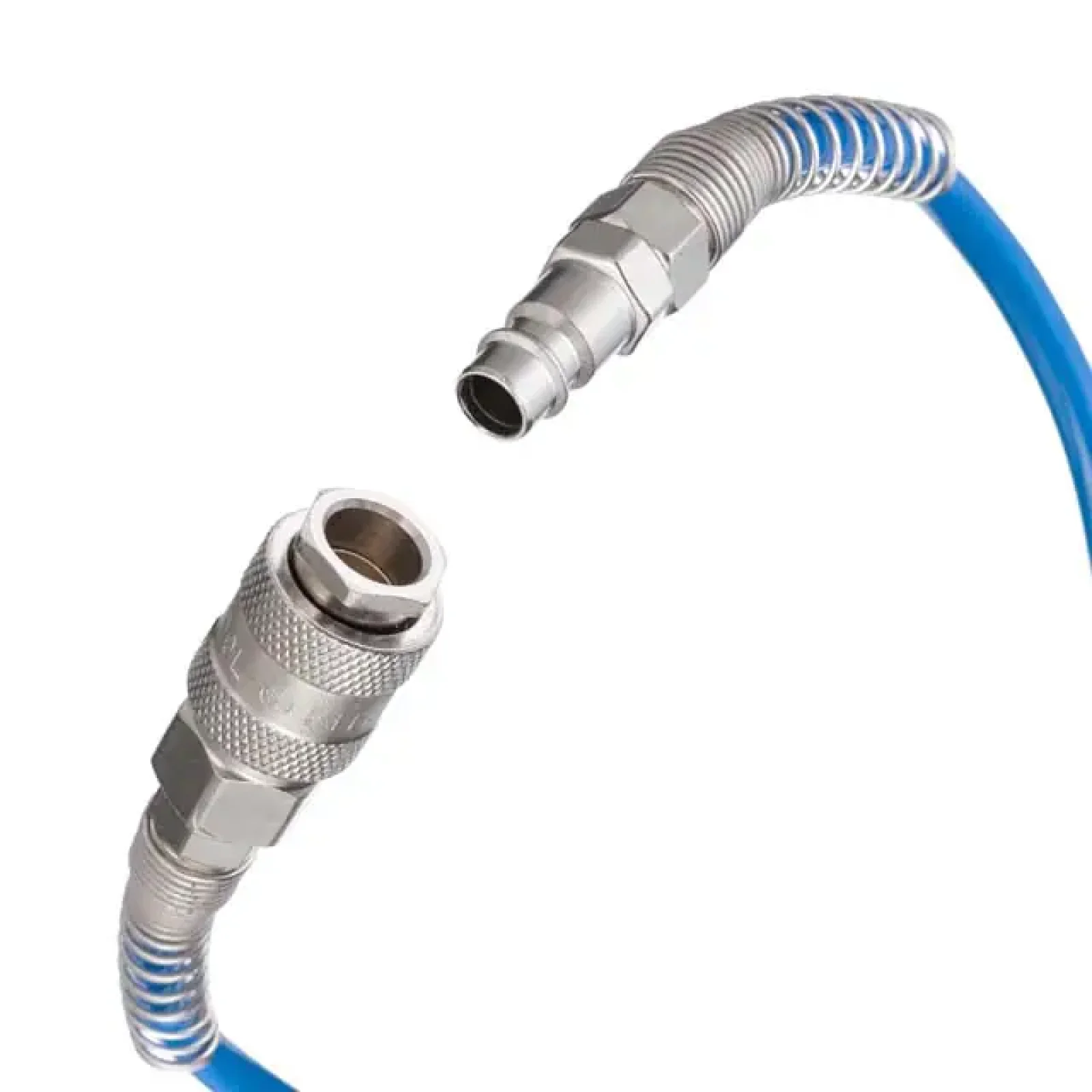 Набір пневмоінструментів 6 од., пістолет для накачування шин, продувальний пістолет, шланг поліуретановий 5 м, три наконечники INTERTOOL (PT-1500) UA