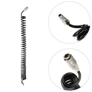 Набір для продувки кабіни вантажних авто: пістолет, шланг поліуретановий 5 м 8×5 мм, трійник на шланг 8 мм, на швидкороз'ємних з'єднаннях INTERTOOL (PT-1508) UA