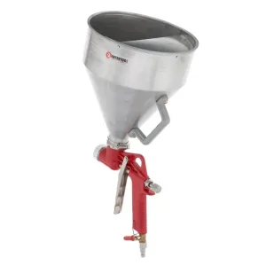 Розпилювач штукатурний пневматичний, форсунки: 4, 6, 8 мм, верхній металевий бачок, 6000 мл, 3-6 атм INTERTOOL (PT-0401) UA