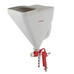 Розпилювач штукатурний пневматичний, форсунки: 4, 6, 8 мм, верхній пластиковий бачок, 9000 мл, 3-6 атм INTERTOOL (PT-0403) UA