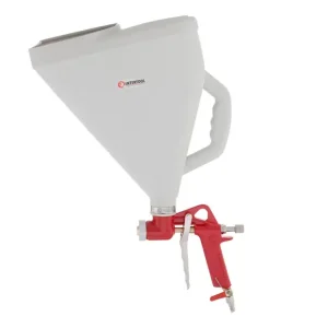 Розпилювач штукатурний пневматичний, форсунки: 4, 6, 8 мм, верхній пластиковий бачок, 9000 мл, 3-6 атм INTERTOOL (PT-0403) UA