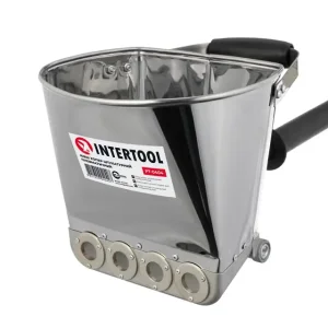 Ківш-хопер штукатурний пневматичний для стін, 3 л, 5-6 атм, 400 л/хв INTERTOOL (PT-0404) UA