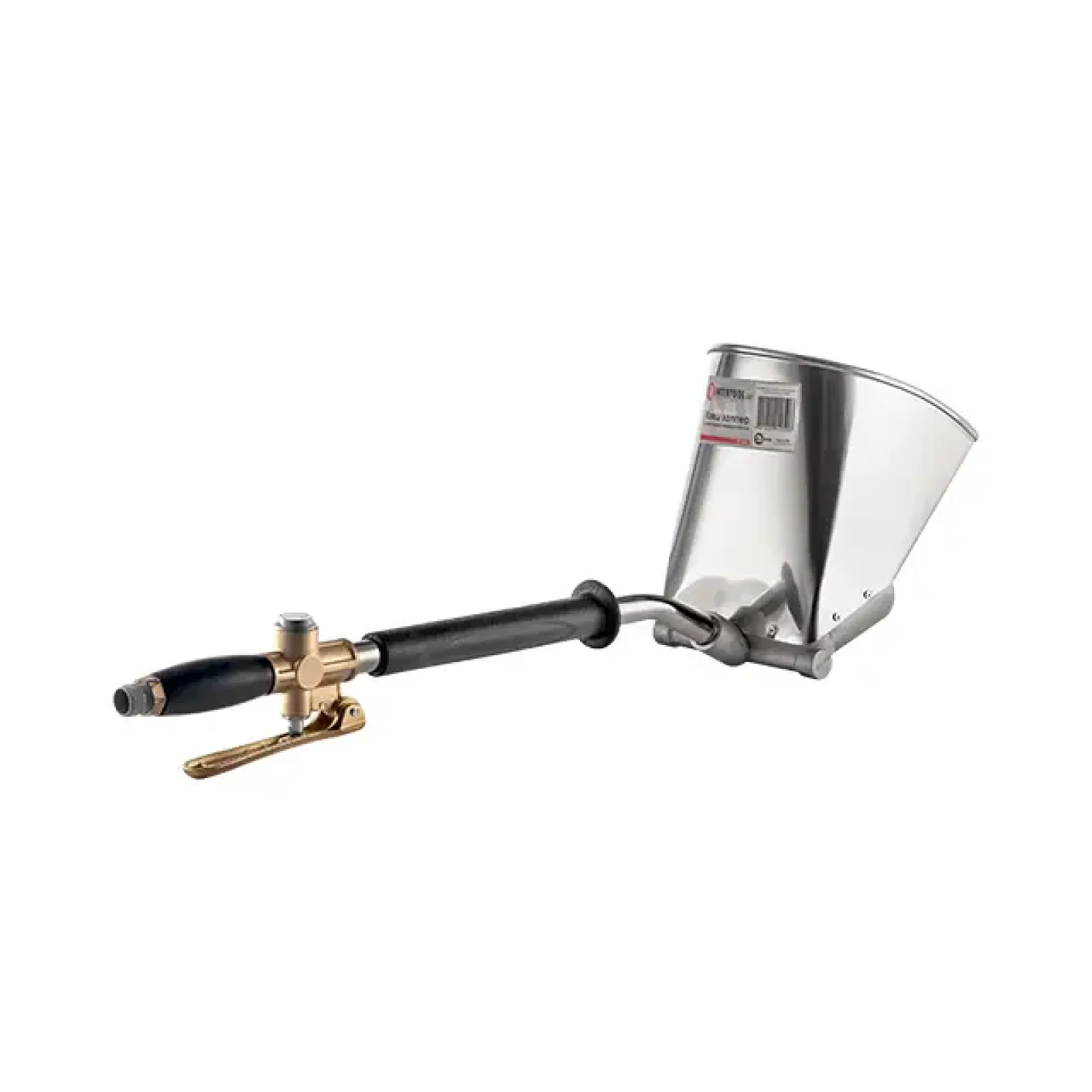 Ківш-хопер штукатурний пневматичний для стелі, 3 л, 5-6 атм, 400 л/хв INTERTOOL (PT-0405) UA