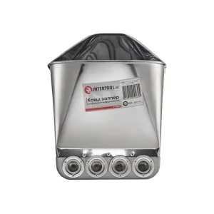 Ківш-хопер штукатурний пневматичний універсальний (стіни й стеля), 3 л, 5-6 атм, 400 л/хв INTERTOOL (PT-0406) UA