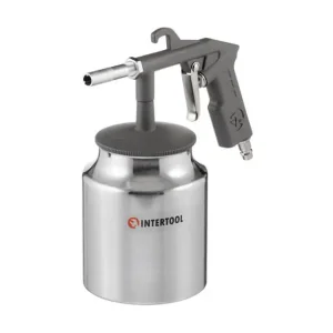 Пістолет піскострумінний, пневматичний, форсунка: 6 мм, нижня подача піску, металевий бачок 1000 мл, 8 атм INTERTOOL (PT-0705) UA