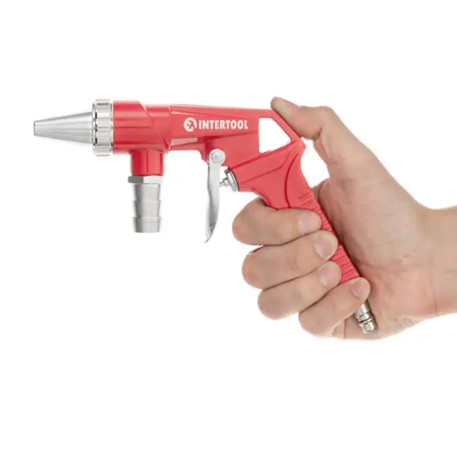 Пістолет піскострумінний, пневматичний, форсунка: 6 мм, подача піску через шланг, 8 атм INTERTOOL (PT-0706) UA