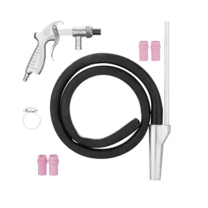 Пістолет піскострумінний із шлангом, пневматичний, форсунки: металева - 6 мм; керамічні - 4,5, 5, 6, 7 мм INTERTOOL (PT-0708) UA