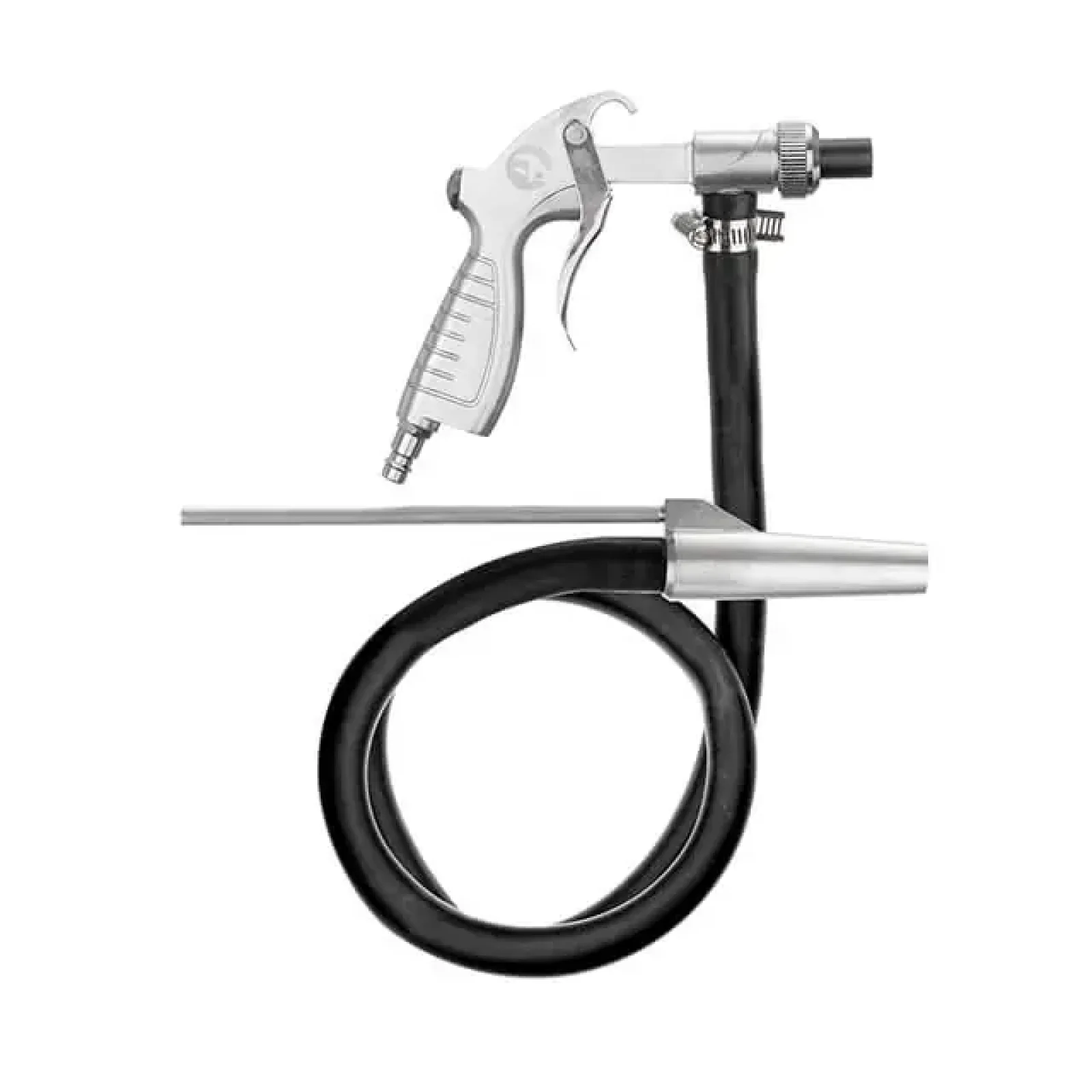 Пістолет піскострумінний із шлангом, пневматичний, форсунки: металева - 6 мм; керамічні - 4,5, 5, 6, 7 мм INTERTOOL (PT-0708) UA