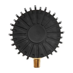 Манометр до пістолету для підкачування коліс з гумовим покриттям, діаметр 63мм 1/8