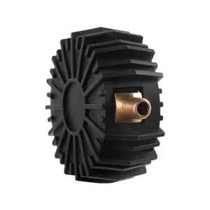 Манометр до пістолету для підкачування коліс з гумовим покриттям, діаметр 63мм 1/8