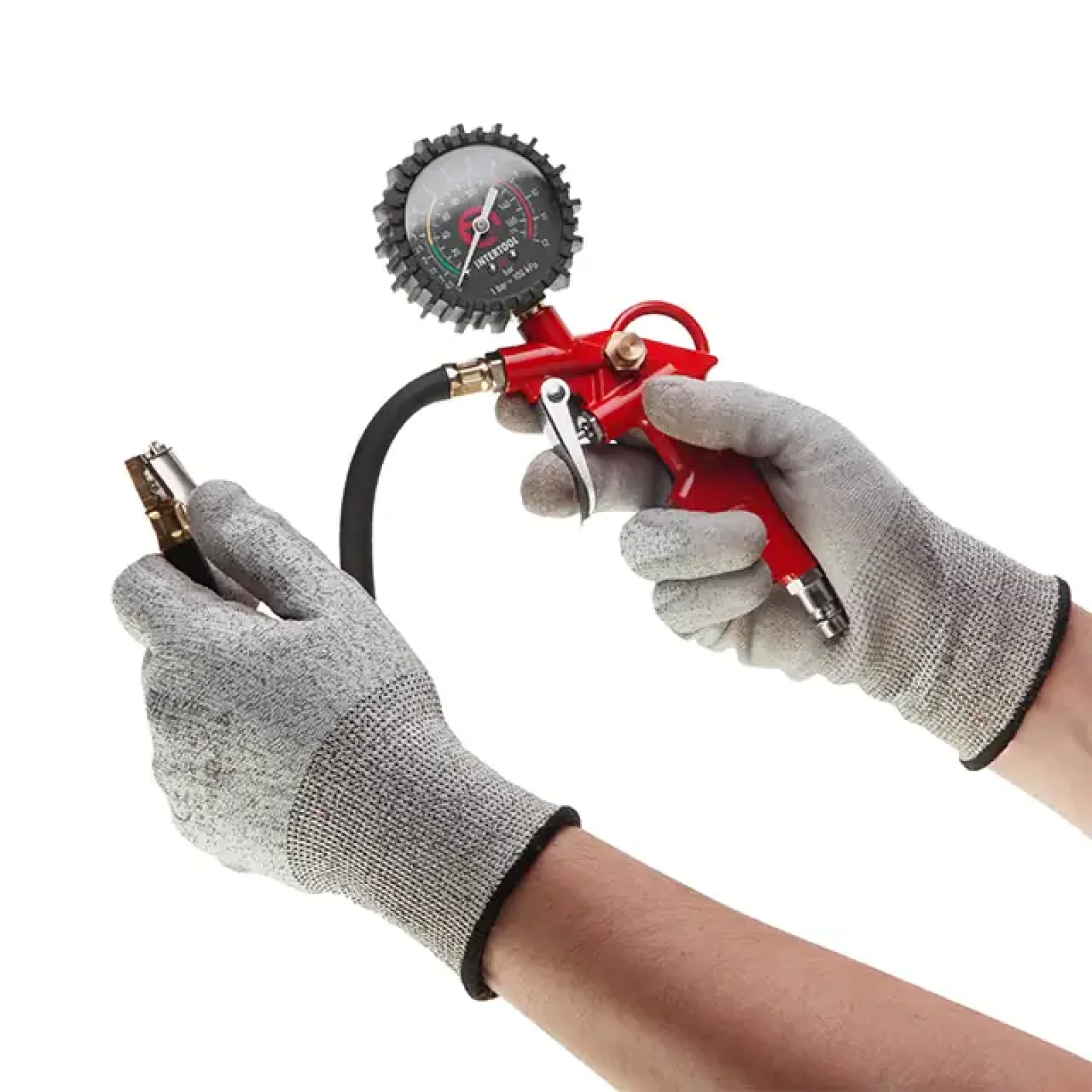 Пістолет для підкачування коліс із 63 мм манометром (блістер) INTERTOOL (PT-0503) UA