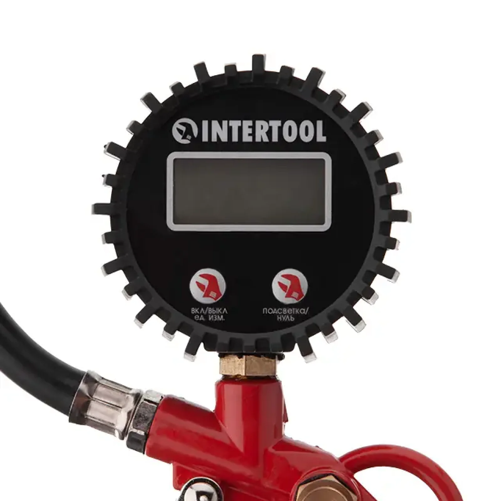 Пістолет для підкачки шин з цифровим манометром 63 мм INTERTOOL (PT-0508) UA
