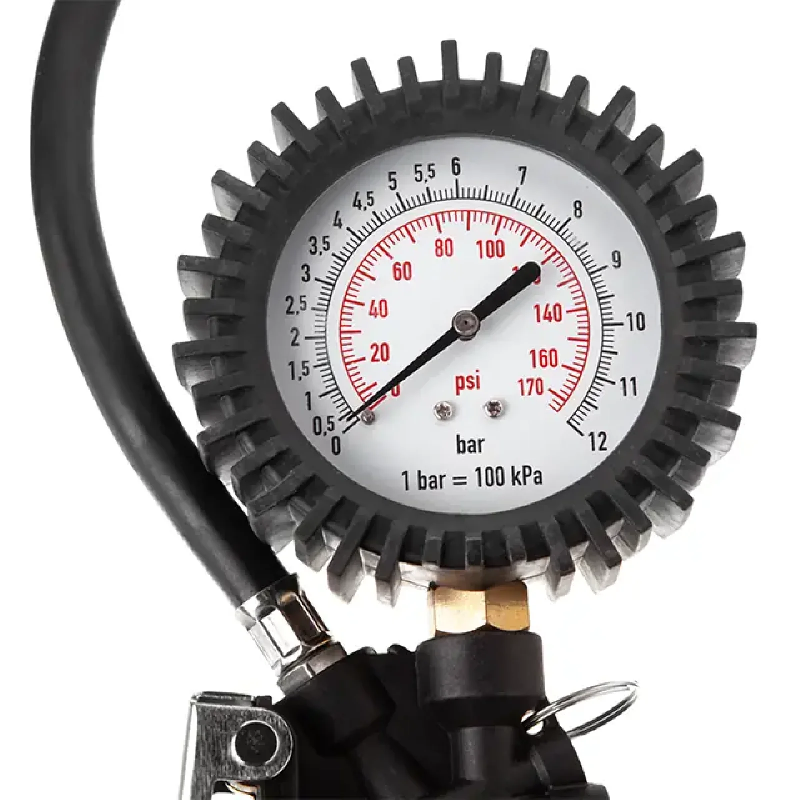 Пістолет для підкачування коліс із манометром, професiйний INTERTOOL (PT-0510) UA