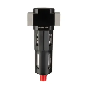 Фільтр для очищення повітря 1/2", професійний, 5 мкм, до 16 бар, до 1900 л/хв, металевий захист колби, STORM INTERTOOL (PT-1415) UA