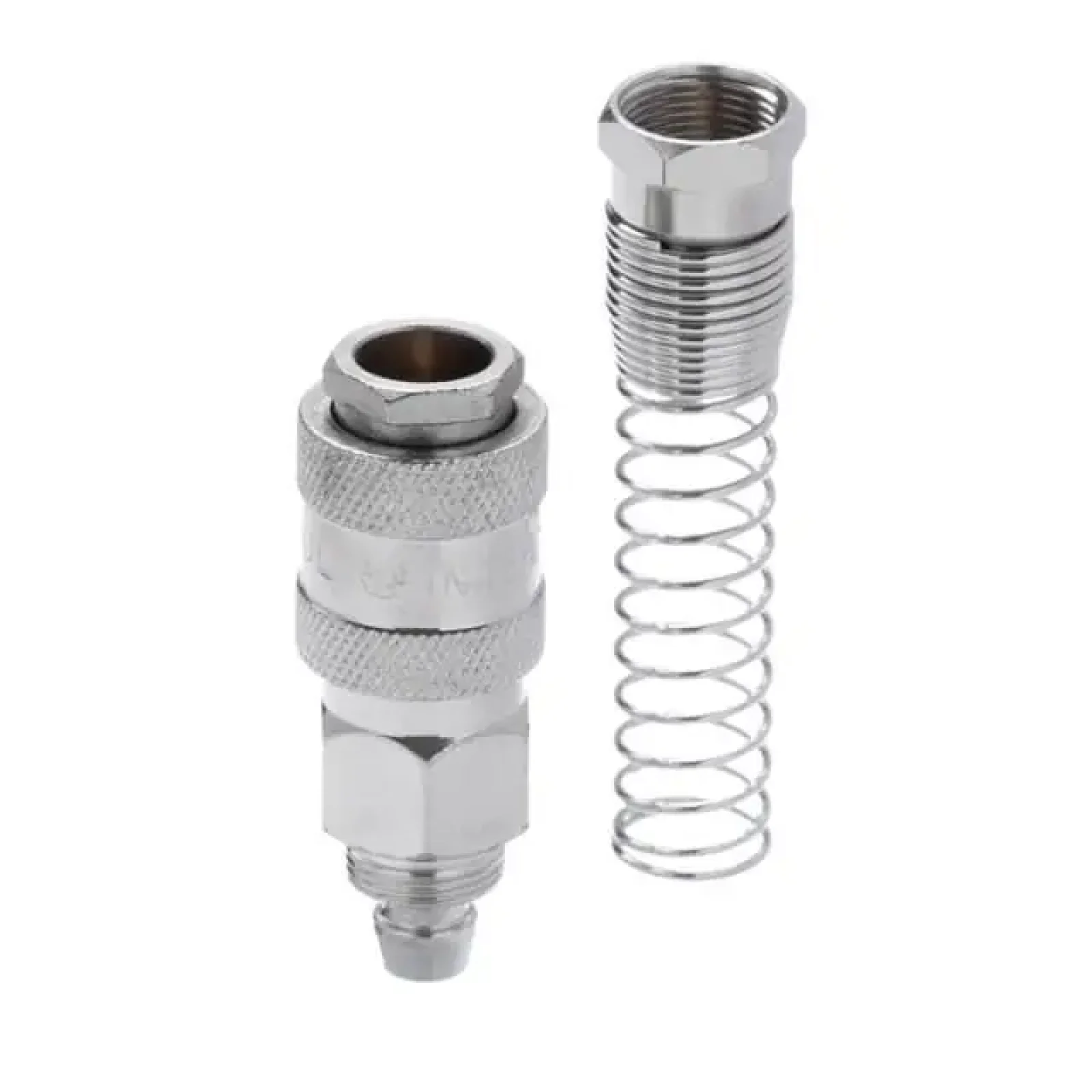 Швидкороз'ємне з'єднання з пружиною для спіральних і прямих шлангів 8×12 мм INTERTOOL (PT-1832) UA