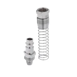 Перехідник з пружиною зі спірального або прямого шланга 8×12 мм на відповідну частину швидкороз'ємного з'єднання INTERTOOL (PT-1837) UA