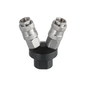 Розгалужувач повітря 1/4 "на 2 виходи, V-подібний, 10 bar, зі швидкороз'ємними з'єднаннями INTERTOOL (PT-1852) UA