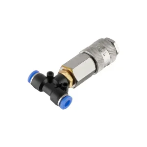 Трійник на шланг 6мм та швидкороз'ємне з'єднання до набору для продувки кабіни вантажних авто INTERTOOL (PT-1866) UA