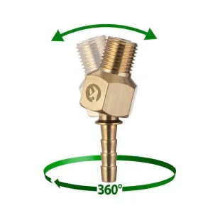 Шарнір поворотний, зовнішня різьба 1/4