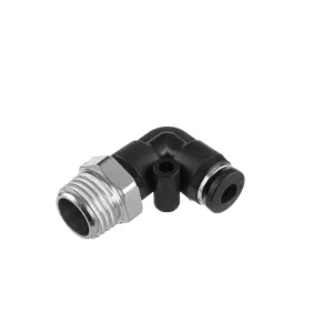 З'єднання цангове L-образне для поліуретанових та ін. шлангів 4 мм, 1/4" зовнішня різьба INTERTOOL (PT-2330) UA