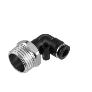 З'єднання цангове L-образне для поліуретанових та ін. шлангів 6 мм, 1/2" зовнішня різьба INTERTOOL (PT-2341) UA