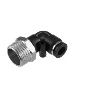 З'єднання цангове L-образне для поліуретанових та ін. шлангів 8 мм, 1/2" зовнішня різьба INTERTOOL (PT-2342) UA