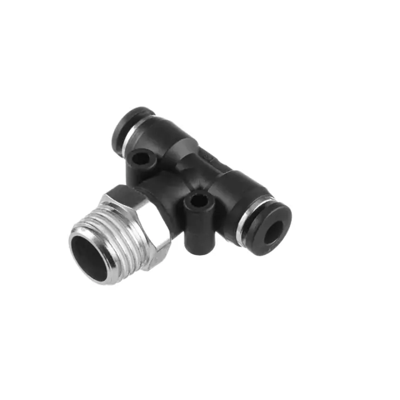 З'єднання цангове Т-образне для поліуретанових та ін. шлангів 4×4 мм, 1/4