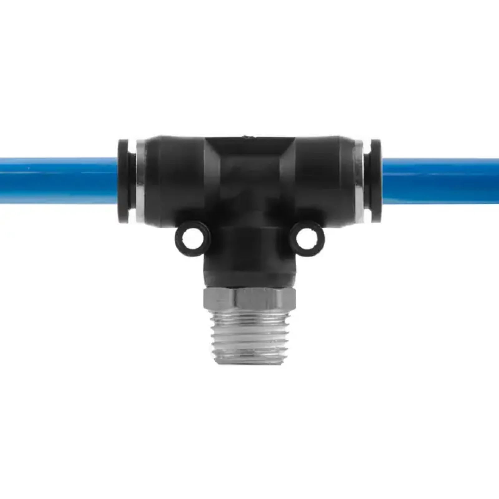 З'єднання цангове Т-образне для поліуретанових та ін. шлангів 8×8 мм, 1/4