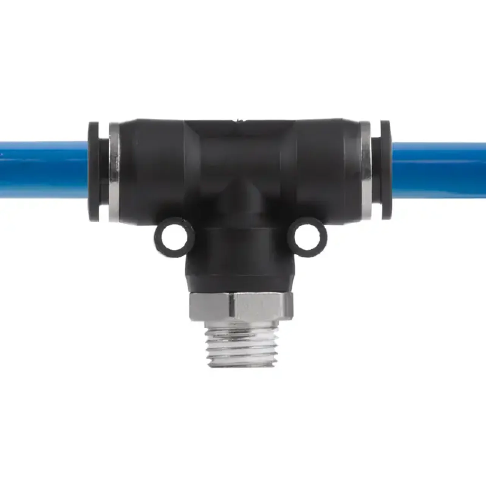 З'єднання цангове Т-образне для поліуретанових та ін. шлангів 10×10 мм, 1/4