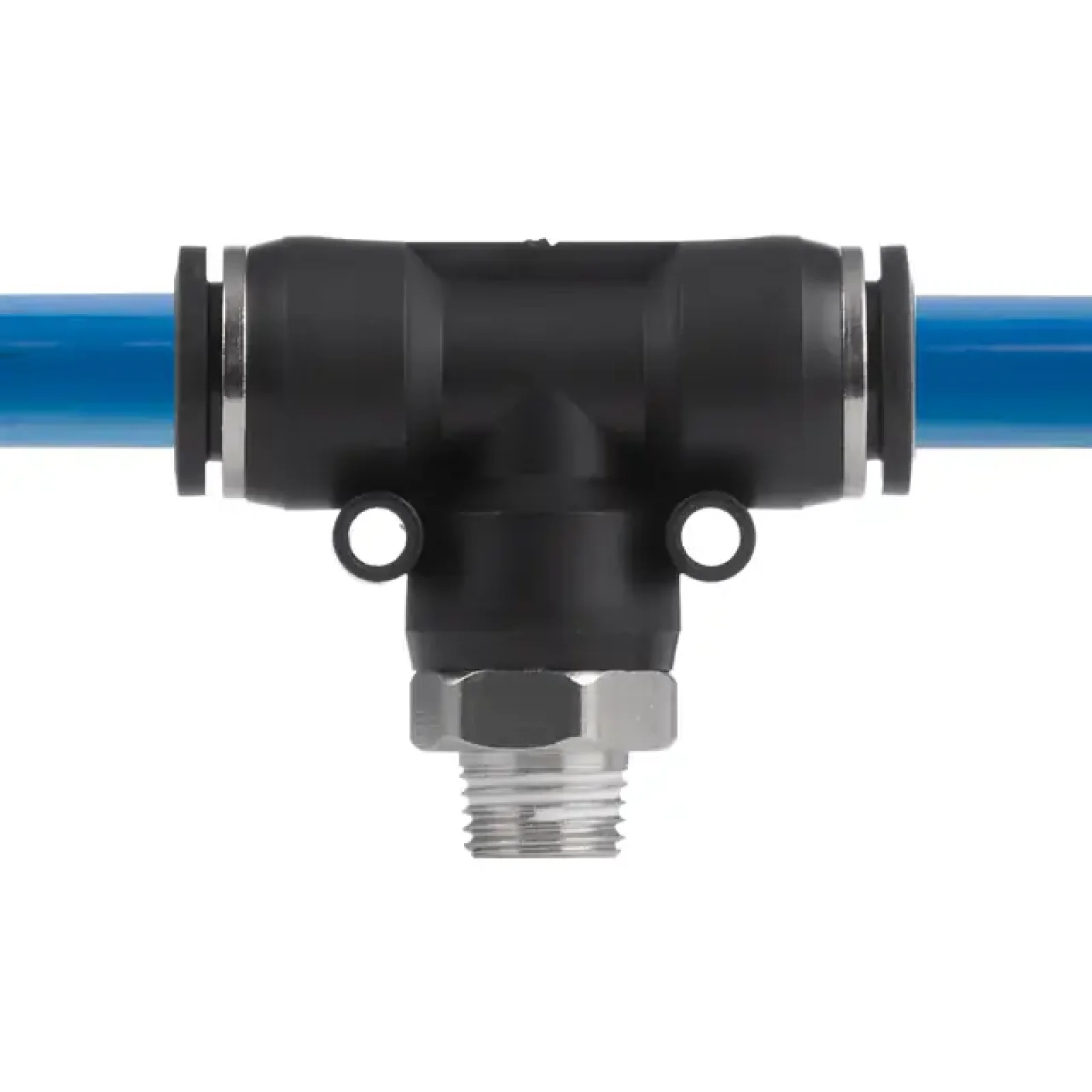 З'єднання цангове Т-образне для поліуретанових та ін. шлангів 12×12 мм, 1/4