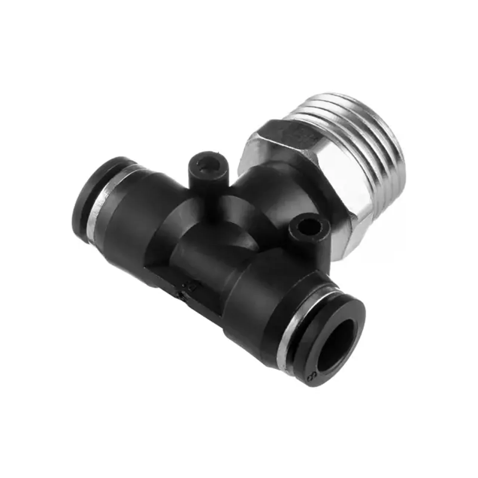 З'єднання цангове Т-образне для поліуретанових та ін. шлангів 8×8 мм, 1/2