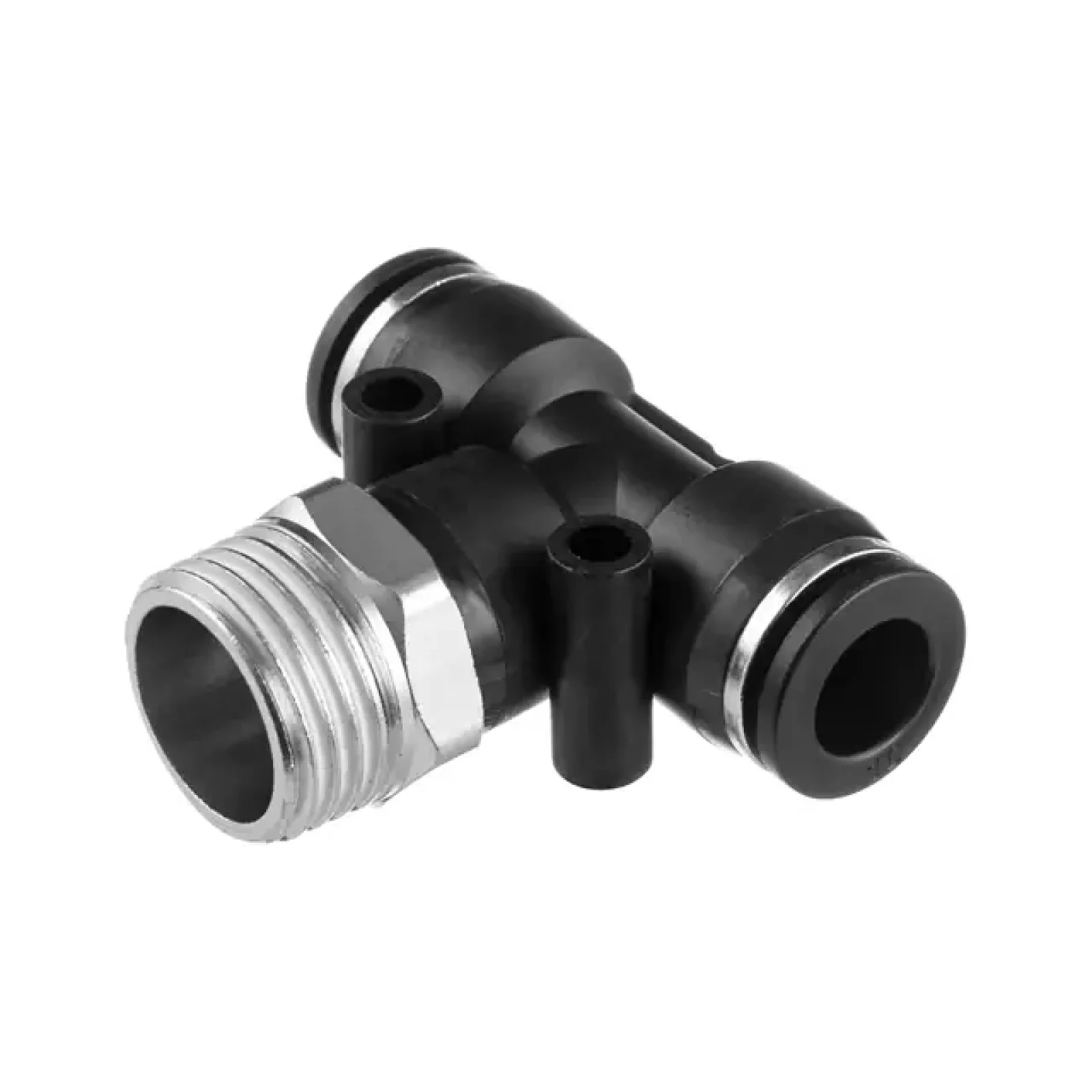 З'єднання цангове Т-образне для поліуретанових та ін. шлангів 10×10 мм, 1/2