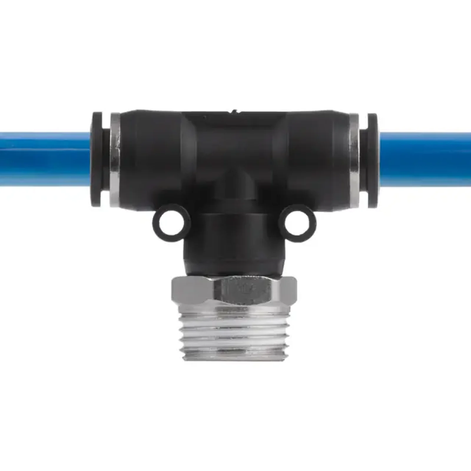 З'єднання цангове Т-образне для поліуретанових та ін. шлангів 10×10 мм, 1/2