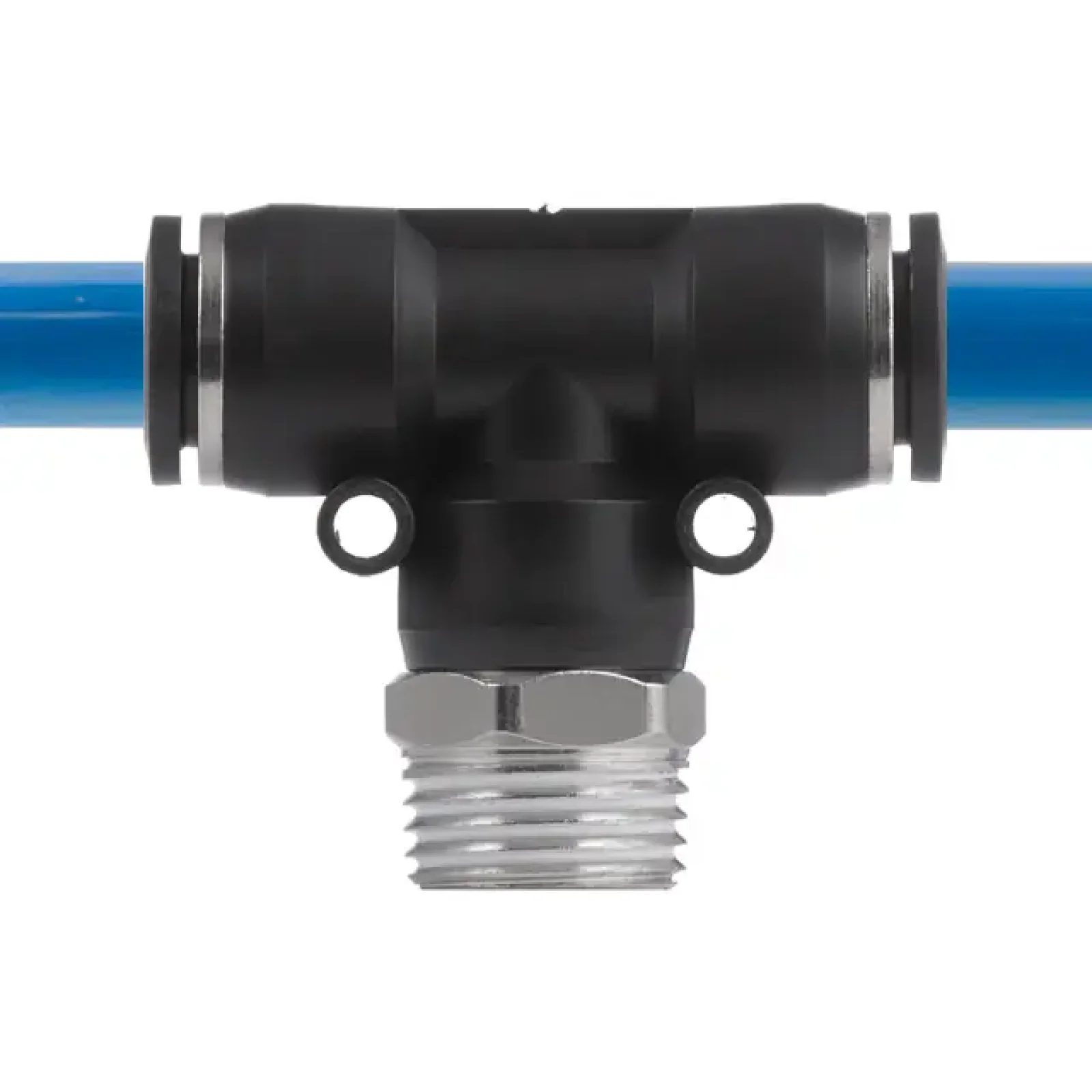 З'єднання цангове Т-образне для поліуретанових та ін. шлангів 12×12 мм, 1/2