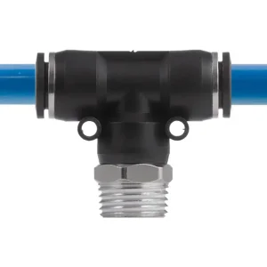 З'єднання цангове Т-образне для поліуретанових та ін. шлангів 12×12 мм, 1/2