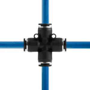 З'єднання цангове Х-образне для поліуретанових та ін. шлангів 8 мм INTERTOOL (PT-2367) UA