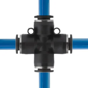 З'єднання цангове Х-образне для поліуретанових та ін. шлангів 10 мм INTERTOOL (PT-2368) UA