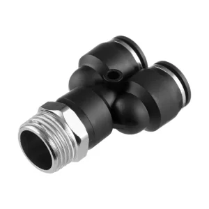 З'єднання цангове Y-образне для поліуретанових та ін. шлангів 12×12 мм, 1/2" зовнішня різьба INTERTOOL (PT-2389) UA