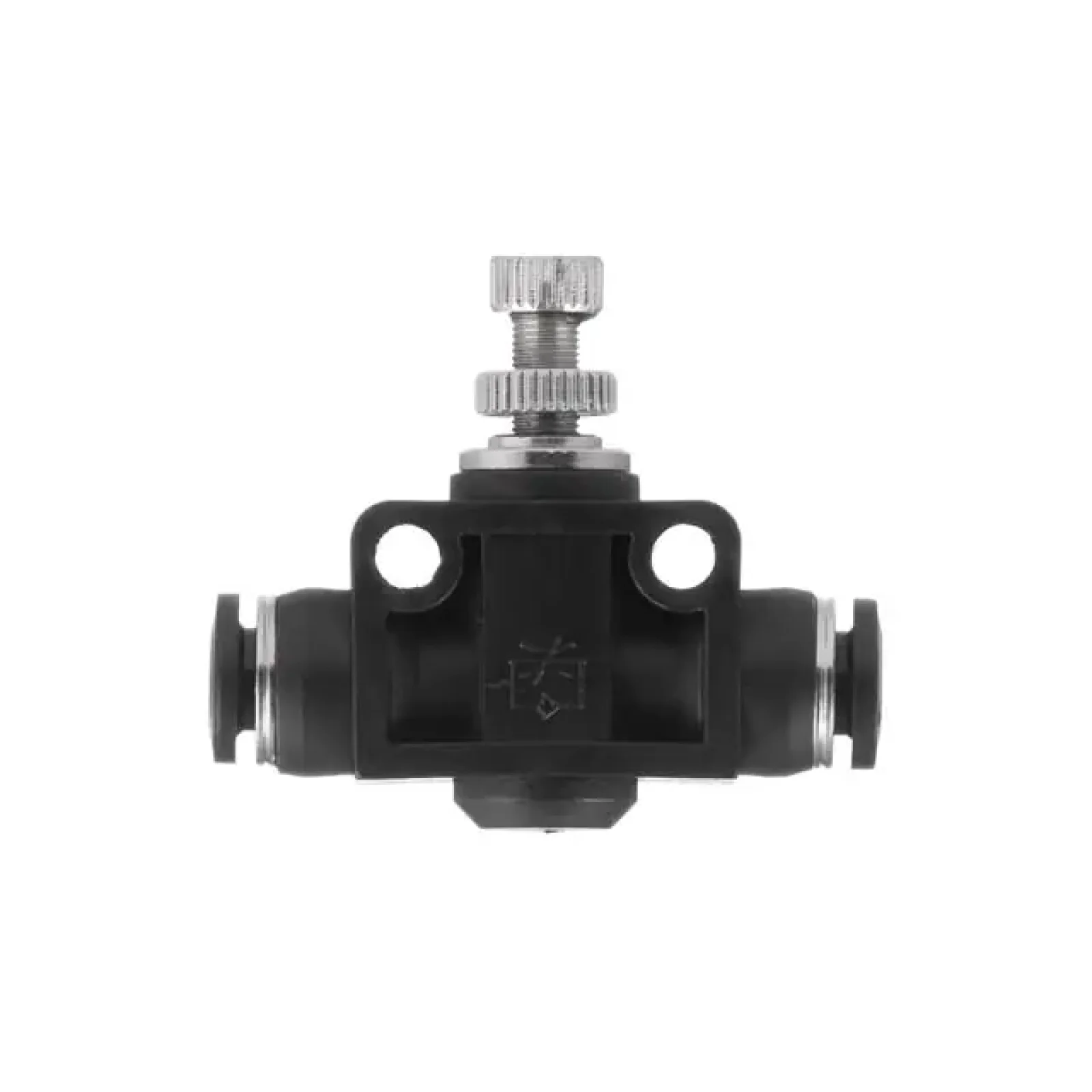 З'єднання цангове пряме з регулятором для поліуретанових та ін. шлангів 6×6 мм INTERTOOL (PT-2396) UA