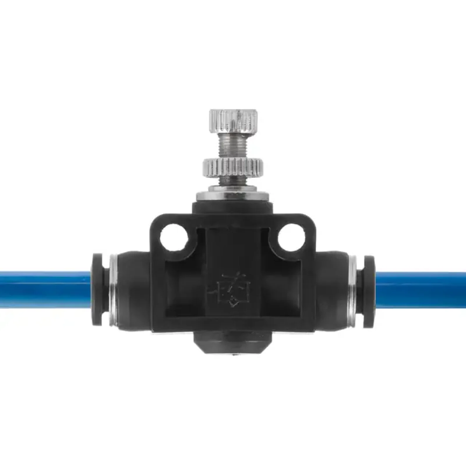 З'єднання цангове пряме з регулятором для поліуретанових та ін. шлангів 6×6 мм INTERTOOL (PT-2396) UA